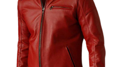 Real Red Leather Jacket