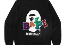 Bape-Patch-Crewneck-Mens-Black-430x430