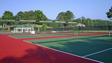 tennis courts