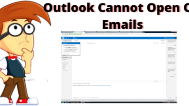 outlook cannot open old emails