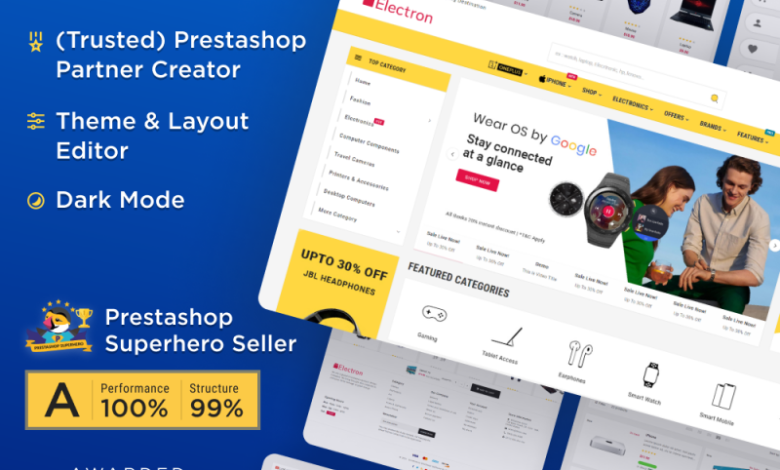 electron prestashop theme